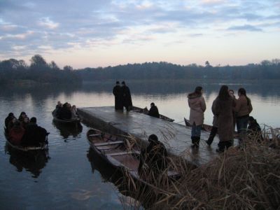 Filmagens em Virginia Water
