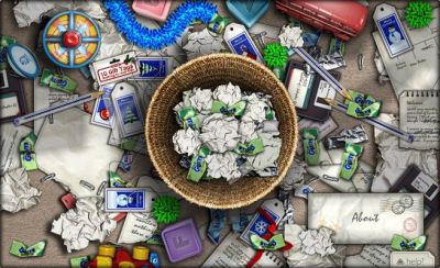 Rubbish Bin (VersÃ£o antiga e com decoraÃ§Ã£o natalina)
