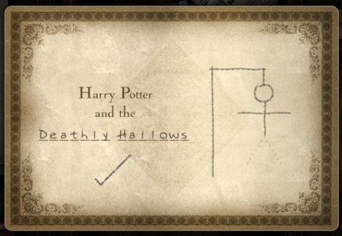 Harry Potter and the Deathly Hallows
TÃ­tulo do Livro 7 de Harry Potter, divulgado na Porta do site da Rowling. Belo presente de Natal, nÃ£o?
