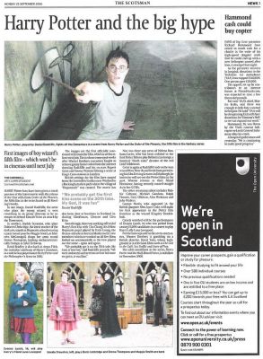Print do Jornal com as fotos promocionais
